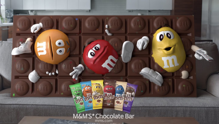 M&Ms Choclate Bars from Mars inc