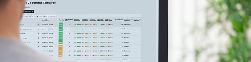 Over shoulder view of PreView dashboard